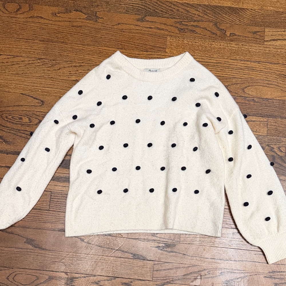 Maxwell Polka Dot Cream Sweater